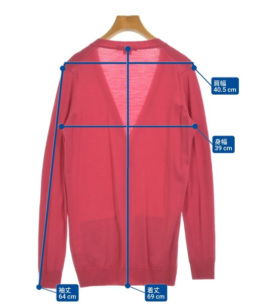 JOHN SMEDLEY（ジョンスメドレー）カーディガン ピンク サイズ:S レディース/2200682379021