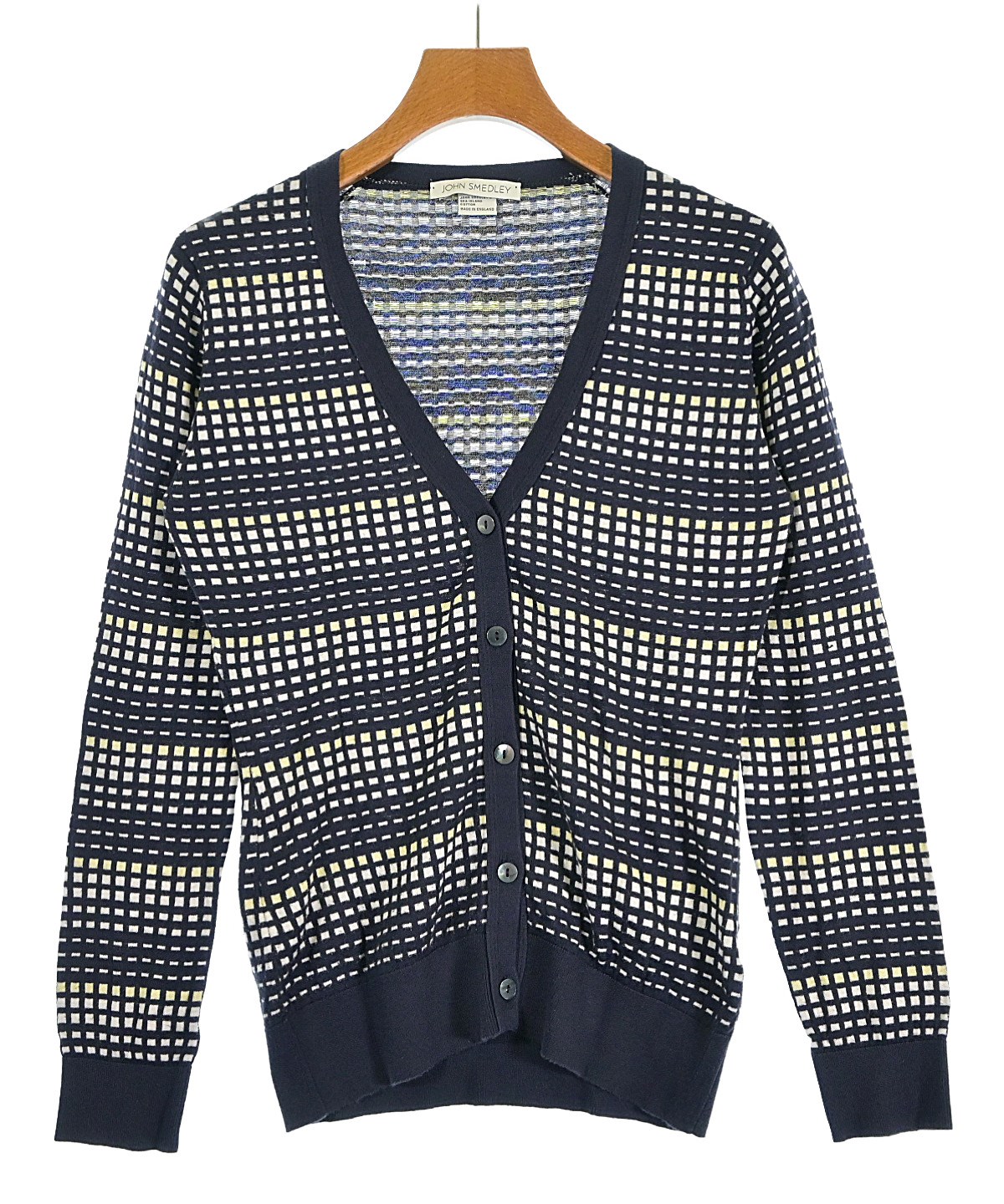JOHN SMEDLEY（ジョンスメドレー）カーディガン 紺 サイズ:S