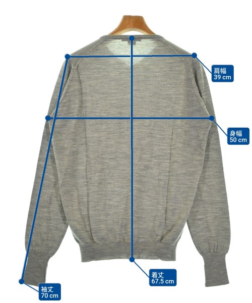JOHN SMEDLEY（ジョンスメドレー）ニット・セーター グレー サイズ:-(L位) メンズ/2200688139056