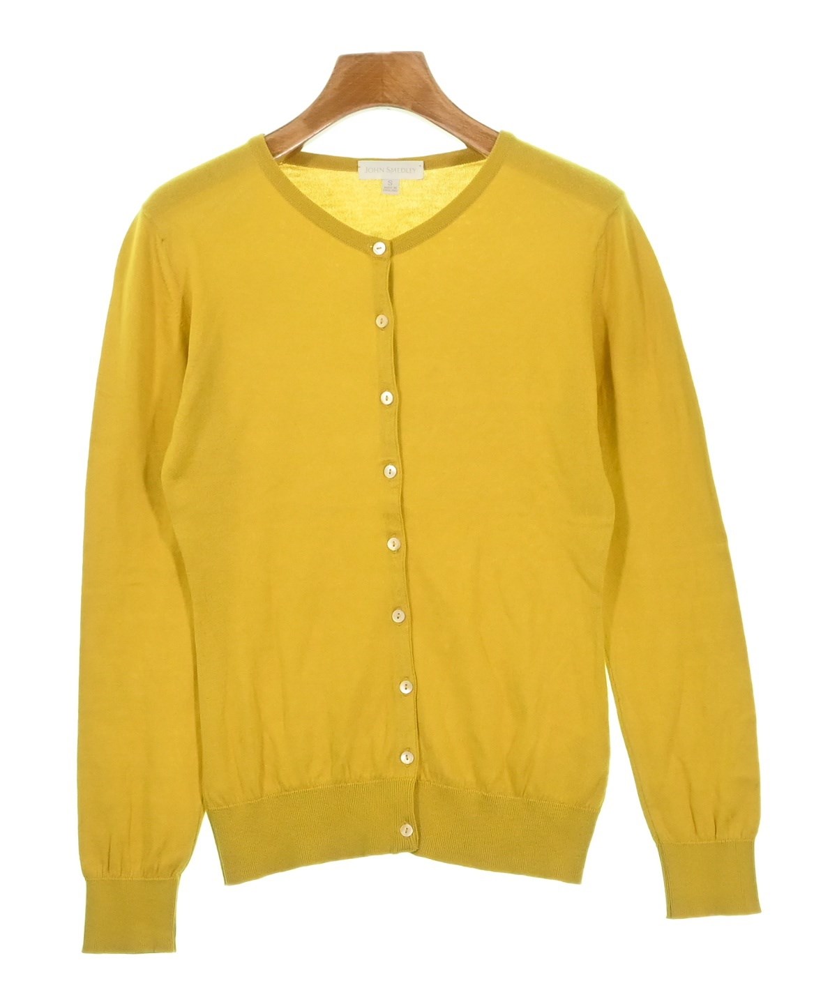 JOHN SMEDLEY（ジョンスメドレー）カーディガン 黄 サイズ:S