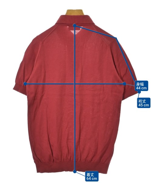 JOHN SMEDLEY（ジョンスメドレー）ニット・セーター 赤 サイズ:S レディース/2200684737010