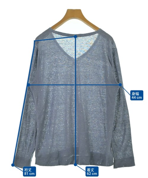 AKRIS（アクリス）ニット・セーター 青 サイズ:40(M位) レディース/2200677374062