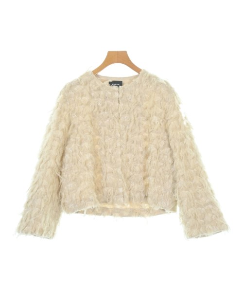 AKRIS(アクリス)ノーカラージャケット ベージュ サイズ:F/2200690246094