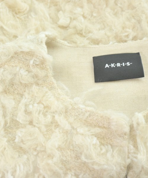 AKRIS（アクリス）ノーカラージャケット ベージュ サイズ:F レディース/2200690246094
