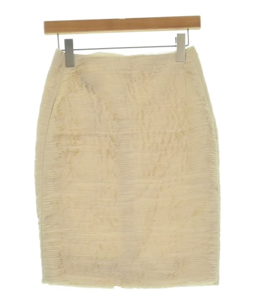 AKRIS(アクリス)ひざ丈スカート ベージュ サイズ:40(M位)/2200655567813