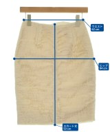 AKRIS（アクリス）ひざ丈スカート ベージュ サイズ:40(M位) レディース/2200655567813