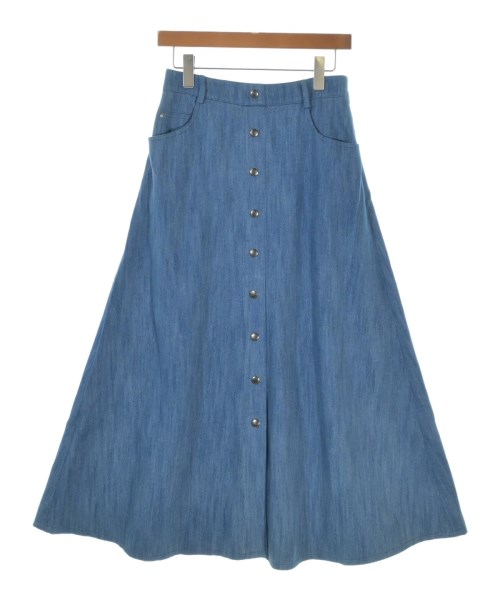 AKRIS(アクリス)ロング・マキシ丈スカート 青 サイズ:40(M位)/2200659304018