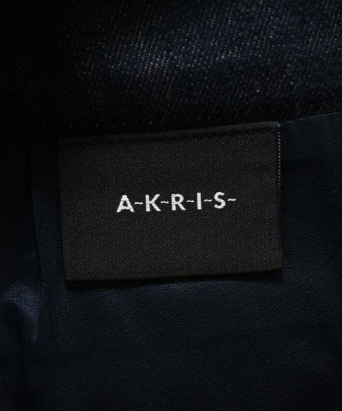 AKRIS（アクリス）ひざ丈スカート 紺 サイズ:36(XS位) レディース/2200714667140