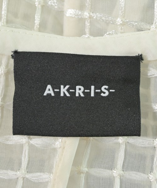 AKRIS（アクリス）ノーカラージャケット 白 サイズ:40(M位) レディース/2200721646169
