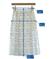 AKRIS（アクリス）ひざ丈スカート 白 サイズ:40(M位) レディース/2200721646244