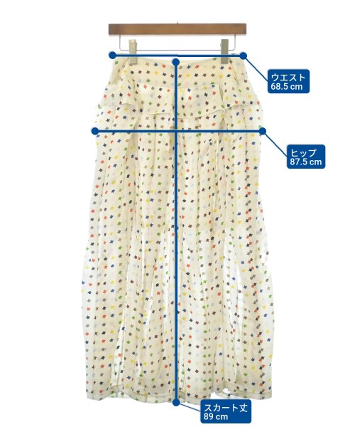 AKRIS（アクリス）ロング・マキシ丈スカート 白 サイズ:40(M位) レディース/2200691850047