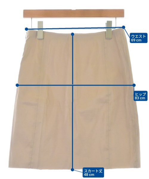 JIL SANDER NAVY（ジルサンダーネイビー）ひざ丈スカート ピンク サイズ:34(M位) レディース/2200636626027