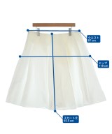 JIL SANDER NAVY（ジルサンダーネイビー）ひざ丈スカート 白 サイズ:44(L位) レディース/2200636934047