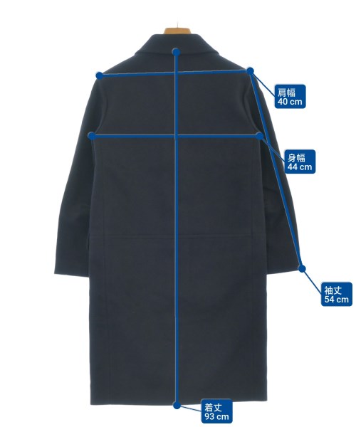 JIL SANDER NAVY（ジルサンダーネイビー）チェスターコート 紺 サイズ:32(XXXS位) レディース/2200637727020