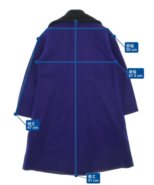 JIL SANDER NAVY（ジルサンダーネイビー）チェスターコート 紫 サイズ