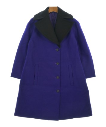 【中古】ジルサンダー JIL SANDER ジャケット シルク混 34 紫 パープル /NR ■GY57 レディース JIL SANDER NAVY（ジルサンダーネイビー）チェスターコート 紫 サイズ