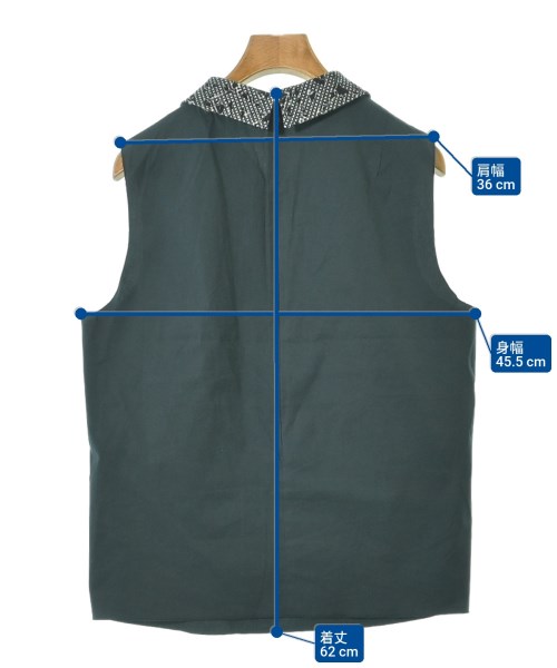 【中古】ジルサンダー JIL SANDER ブラウス シャツ プルオーバートップス リボン 36 紺 ネイビー /CX ■GY57 JIL SANDER NAVY（ジルサンダーネイビー）ブラウス 緑 サイズ:44(L位