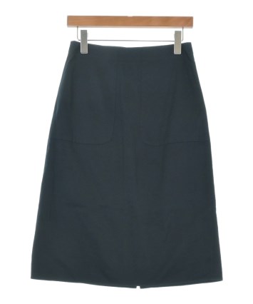 希少 JIL SANDER 立体裁断 スカート 変形 デザイン 36 濃紺 歪み JIL SANDER NAVY（ジルサンダーネイビー）ひざ丈スカート 紺