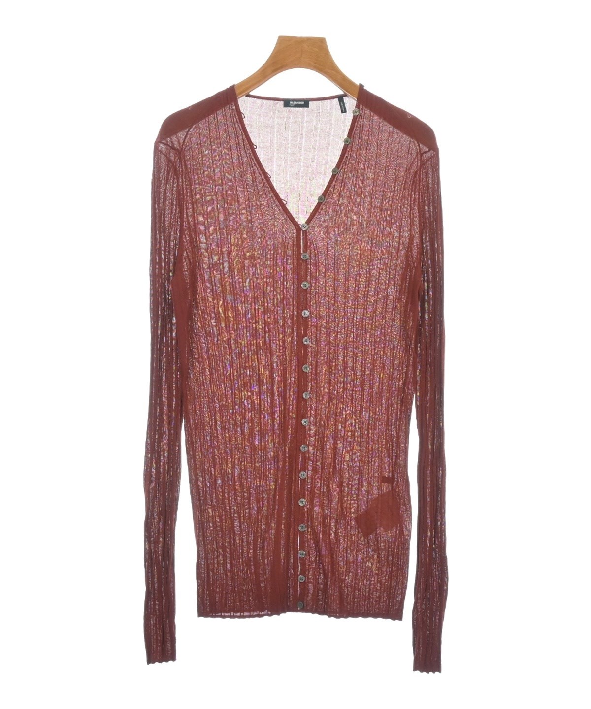 JIL SANDER NAVY ジルサンダーネイビー カーディガン XL 赤 【古着】【中古】【送料無料】 JIL SANDER NAVY（ジルサンダーネイビー）カーディガン 赤 サイズ:XL