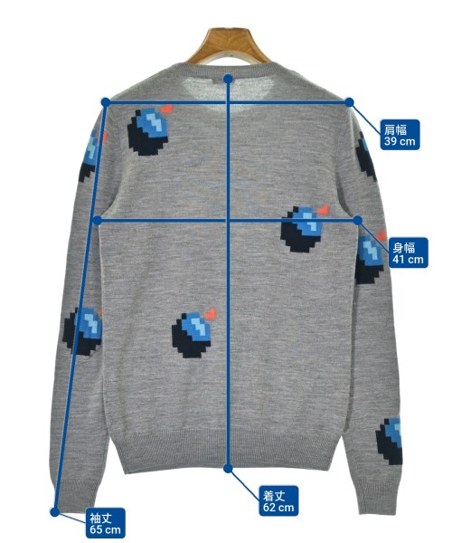 JIL SANDER NAVY（ジルサンダーネイビー）ニット・セーター グレー サイズ:M レディース/2200629150041