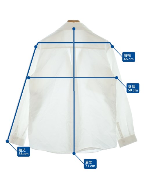 JIL SANDER NAVY（ジルサンダーネイビー）カジュアルシャツ 白 サイズ:38(S位) レディース/2200634055034