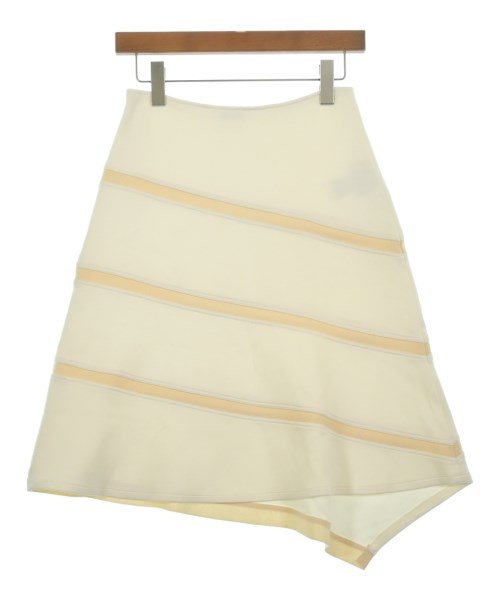 JIL SANDER NAVY（ジルサンダーネイビー）ひざ丈スカート 白 サイズ:XS レディース/2200607488135