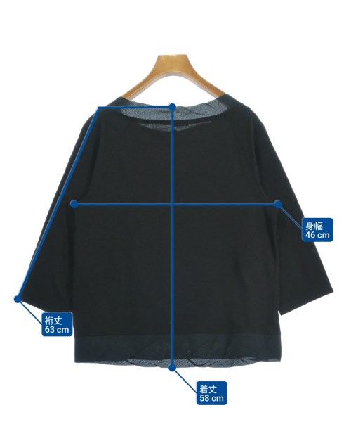 JIL SANDER NAVY（ジルサンダーネイビー）Tシャツ・カットソー 黒 サイズ:M レディース/2200611343093