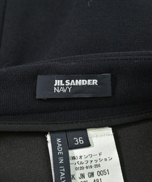 JIL SANDER NAVY（ジルサンダーネイビー）ひざ丈スカート 黒 サイズ:36(XS位) レディース/2200611343123