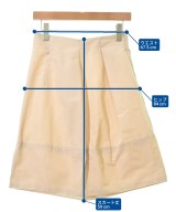 JIL SANDER NAVY（ジルサンダーネイビー）ひざ丈スカート ベージュ サイズ:36(XS位) レディース/2200613551090