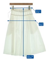 JIL SANDER NAVY（ジルサンダーネイビー）ロング・マキシ丈スカート 白 サイズ:32(S位) レディース/2200619078027