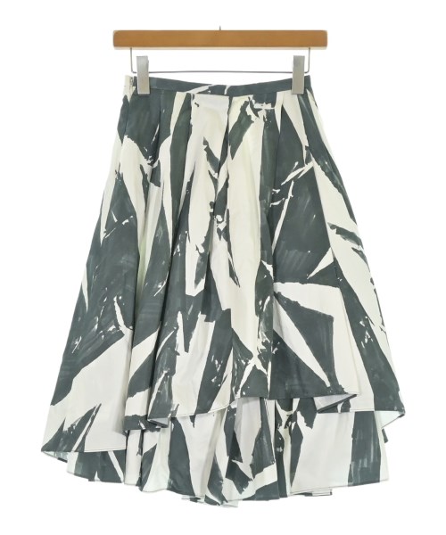 JIL SANDER NAVY（ジルサンダーネイビー）ロング・マキシ丈スカート 白 サイズ:34(XXS位) レディース/2200619018030