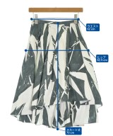 JIL SANDER NAVY（ジルサンダーネイビー）ロング・マキシ丈スカート 白 サイズ:34(XXS位) レディース/2200619018030