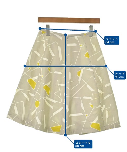 JIL SANDER NAVY（ジルサンダーネイビー）ひざ丈スカート グレー サイズ:32(XXXS位) レディース/2200619018054