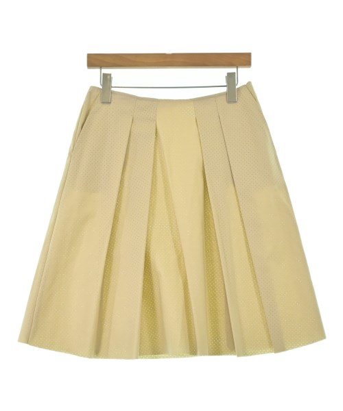 JIL SANDER NAVY(ジルサンダーネイビー)ひざ丈スカート ベージュ サイズ:32(XXS位)/2200661666012