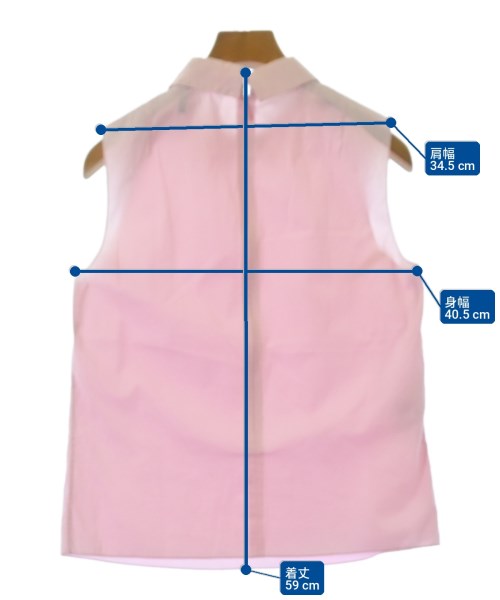 JIL SANDER NAVY（ジルサンダーネイビー）カジュアルシャツ ピンク サイズ:36(XS位) レディース/2200708775028