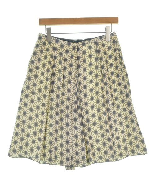 JIL SANDER NAVY(ジルサンダーネイビー)ひざ丈スカート 白 サイズ:36(XS位)/2200649277025