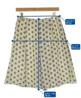 JIL SANDER NAVY（ジルサンダーネイビー）ひざ丈スカート 白 サイズ:36(XS位) レディース/2200649277025