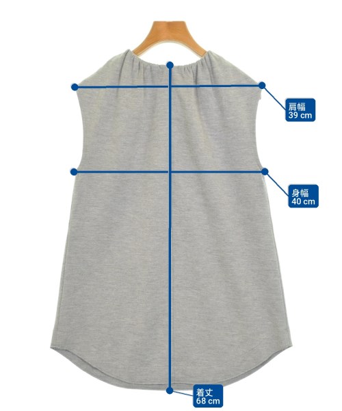 JIL SANDER NAVY（ジルサンダーネイビー）ノースリーブ グレー サイズ:XS レディース/2200702776021