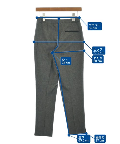 JIL SANDER NAVY（ジルサンダーネイビー）スラックス グレー サイズ:34(XXS位) レディース/2200702647147