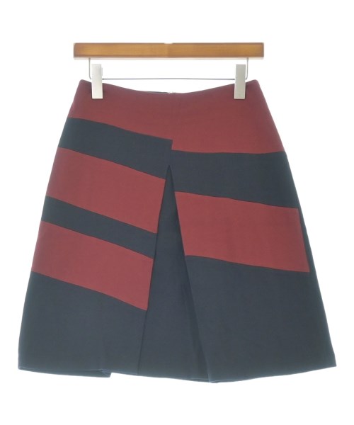 JIL SANDER NAVY(ジルサンダーネイビー)ひざ丈スカート 赤 サイズ:34(XXS位)/2200665244087