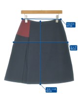 JIL SANDER NAVY（ジルサンダーネイビー）ひざ丈スカート 赤 サイズ:34(XXS位) レディース/2200665244087