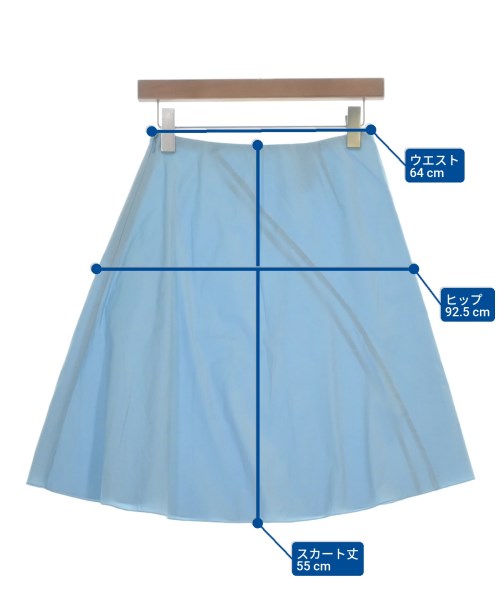 JIL SANDER NAVY（ジルサンダーネイビー）ひざ丈スカート 青 サイズ:32(XXS位) レディース/2200665244094