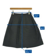 JIL SANDER NAVY（ジルサンダーネイビー）ひざ丈スカート 黒 サイズ:34(XXS位) レディース/2200667187085