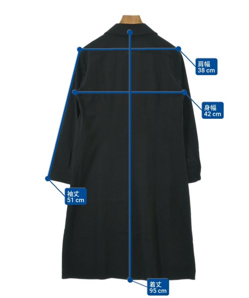 JIL SANDER NAVY（ジルサンダーネイビー）シャツワンピース 黒 サイズ:34(XS位) レディース/2200669923087