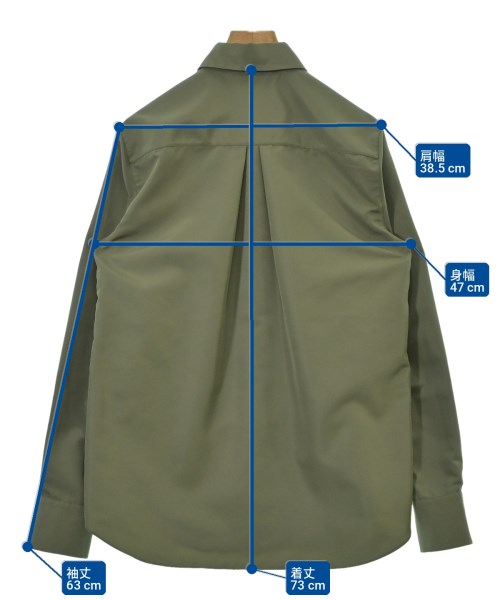 JIL SANDER NAVY（ジルサンダーネイビー）カジュアルシャツ カーキ サイズ:32(XXS位) レディース/2200719444036