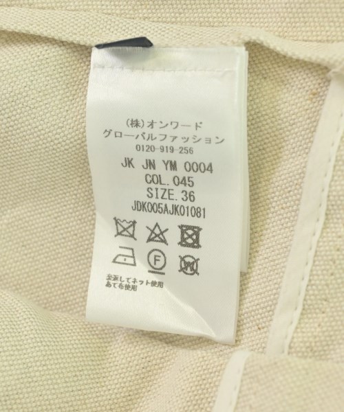 JIL SANDER NAVY（ジルサンダーネイビー）カジュアルジャケット ベージュ サイズ:36(XS位) レディース/2200723908029