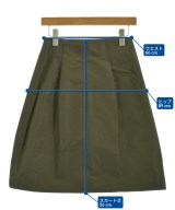 JIL SANDER NAVY（ジルサンダーネイビー）ひざ丈スカート カーキ サイズ:36(XS位) レディース/2200725200015