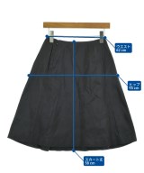 JIL SANDER NAVY（ジルサンダーネイビー）ひざ丈スカート 黒 サイズ:32(XXS位) レディース/2200725200022