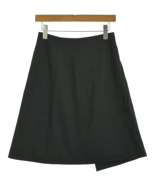 JIL SANDER NAVY（ジルサンダーネイビー）ひざ丈スカート 黒 サイズ:32(XXS位) レディース/2200725200039
