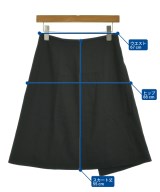 JIL SANDER NAVY（ジルサンダーネイビー）ひざ丈スカート 黒 サイズ:32(XXS位) レディース/2200725200039